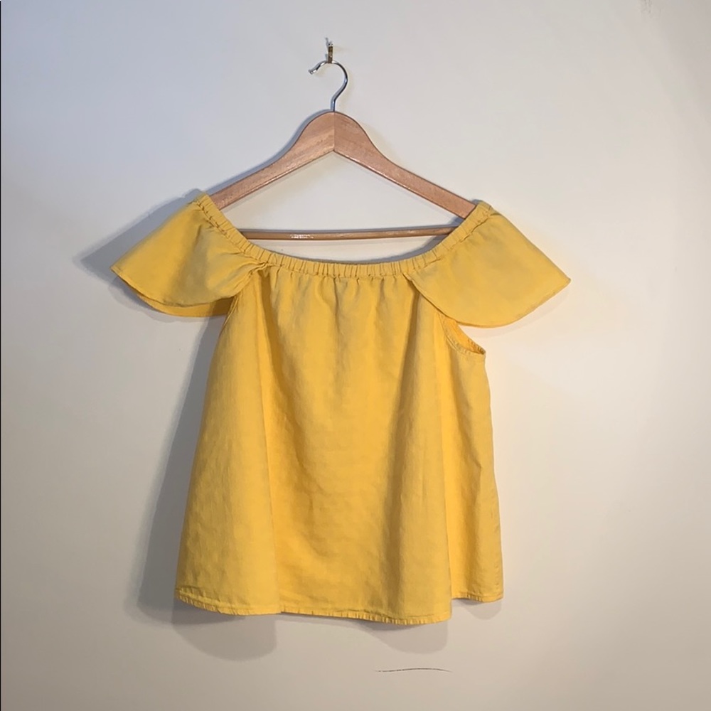 Off shoulder J.Crew Top